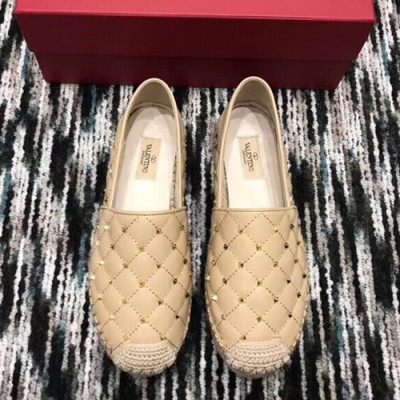 Valentino 2019 Ladies Leather Slip On - 발렌티노 2019 여성용 레더 슬립온 VTS0075.Size(225 - 255).베이지