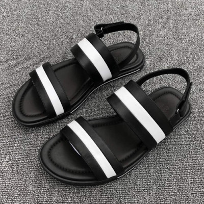 Bally 2019 Mens Leather Sandal - 발리 2019 남성용 레더 샌들,BALS0048.Size(245 - 265).블랙