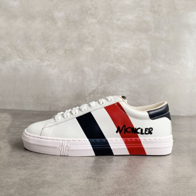 [매장판]Moncler 2019 Mm/Wm Leather Sneakers - 몽클레어 2019 남여공용 레더 스니커즈 ,MONCS0010,Size(225 - 265).화이트