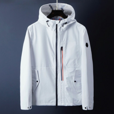 Moncler 2019 Mens Patch Logo Casual Windproof Hood Jacket - 몽클레어 2019 남성 패치 로고 캐쥬얼 방풍 후드자켓 Moc0514x,Size(m - 2xl).화이트