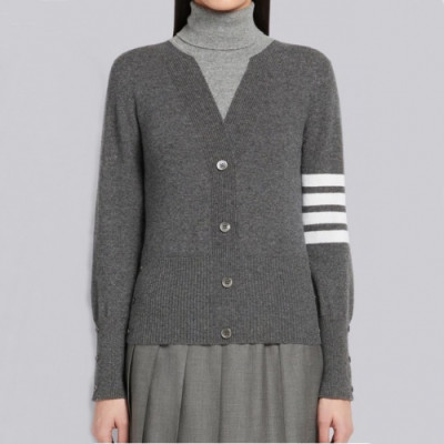 Thom Browne 2019  Womens Strap Turtle neck Cardigan - 톰브라운 2019 여성 스트랩 터틀넥 가디건 Thom016x.Size(m - xl).그레이