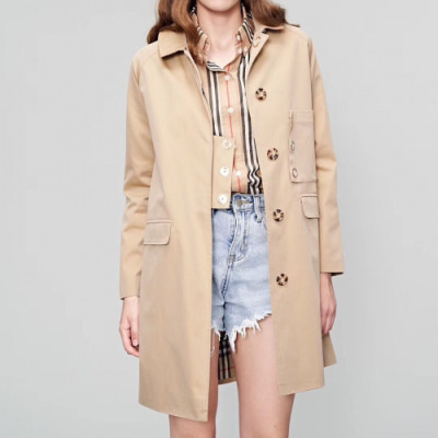 Burberry 2019 Womens Vintage Cotton Trench Coat - 버버리 2019 여성 빈티지 코튼 트렌치 코트 Bur016x.Size(s - 2xl).베이지