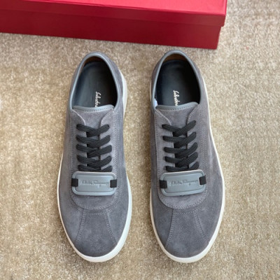 Ferragamo 2019 Mens Suede Sneakers - 페라가모 2019 남성용 스웨이드 스니커즈, FGMS0045,Size(245 - 265).그레이