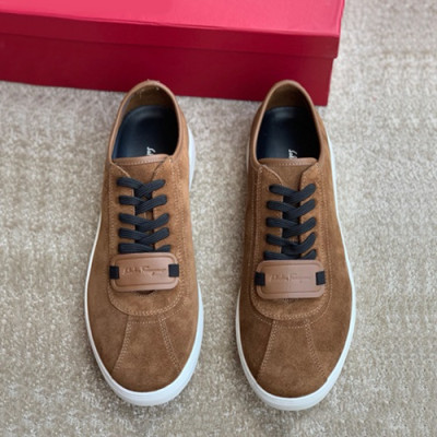 Ferragamo 2019 Mens Suede Sneakers - 페라가모 2019 남성용 스웨이드 스니커즈, FGMS0046,Size(245 - 265).브라운