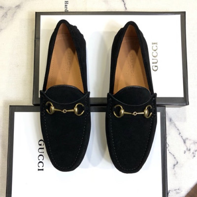 Gucci 2019 Mens Suede Loafer - 구찌 2019 남성용 스웨이드 로퍼 GUCS0188.Size(240 - 275).블랙