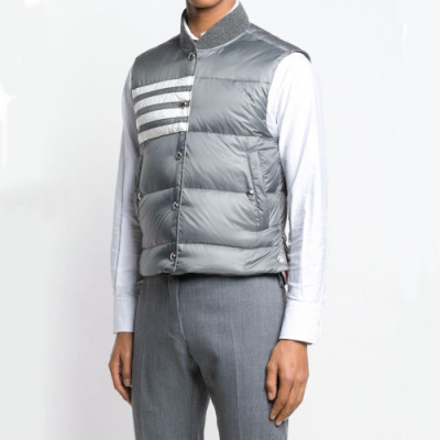 Thom Browne 2019 Mens Patch Logo Down Pedding Vest - 톰브라운 2019 남성 패치 로고 다운 패딩 조끼 Thom0170x.Size(m - xl).그레이