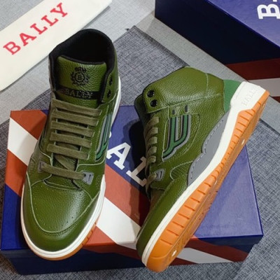 Bally 2019 Mens Leather Sneakers - 발리 2019 남성용 레더 스니커즈,BALS0059,Size(240 - 270).그린