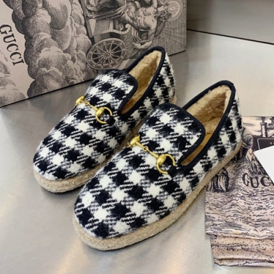 Gucci 2019 Mm / Wm Wool Loafer - 구찌 2019 남여공용 울 로퍼 GUCS0211.Size(225 - 270).화이트+블랙