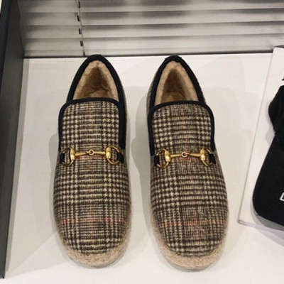 Gucci 2019 Mm / Wm Wool Loafer - 구찌 2019 남여공용 울 로퍼 GUCS0214.Size(225 - 270).브라운