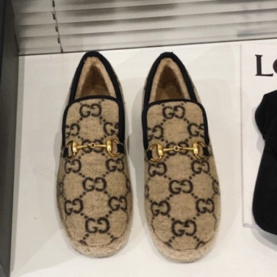 Gucci 2019 Mm / Wm Wool Loafer - 구찌 2019 남여공용 울 로퍼 GUCS0217.Size(225 - 270).브라운