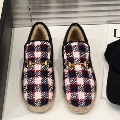 Gucci 2019 Mm / Wm Wool Loafer - 구찌 2019 남여공용 울 로퍼 GUCS0222.Size(225 - 270).다크네이비+화이트