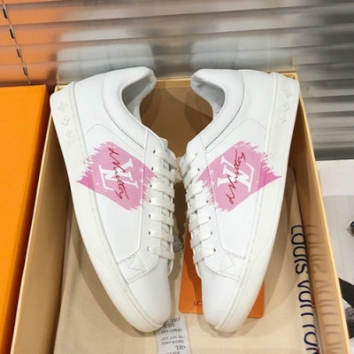 Louis Vuitton 2019 Mm / Wm Leather Sneakers - 루이비통 2019 남여공용 레더 스니커즈 LOUS0204.Size(225 - 270),화이트