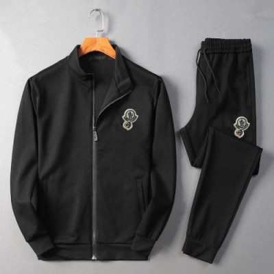 Moncler 2019 Mens Patch Logo Training Clothes&Pants - 몽클레어 2019 남성 패치 로고 트레이닝복&팬츠 Moc0634x.Size(m - 4xl).블랙