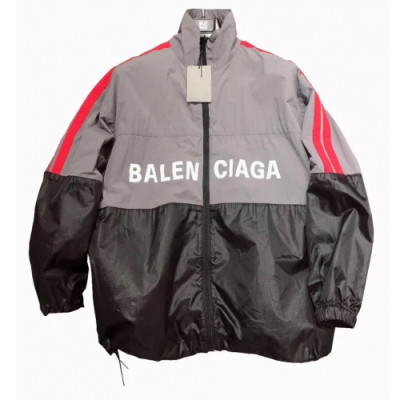 Balenciaga 2019 Mens Logo Oversize Windproof Jacket - 발렌시아가  2019 남성 로고 오버사이즈 방풍자켓 Bal0276x.Size(s - xl).그레이