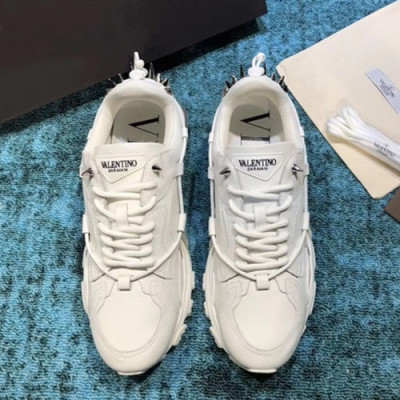 Valentino 2019 Mens Leather Running Shoes - 발렌티노 2019 남성용 레더 런닝슈즈,VTS0093,Size(240 - 270).화이트