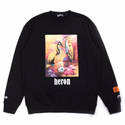 Heron Preston Mens Printing Tshirts - 헤론프레스턴 2019 남성 프린팅 오버사이즈 긴팔티 - her11x