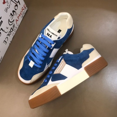 Dolce&Gabbana 2019 Mens Leather Sneakers  - 돌체앤가바나 2019 남성용 레더 스니커즈 DGS0049,Size(240 - 270).블루