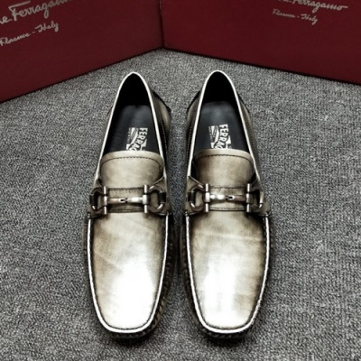 Ferragamo 2019 Mens Leather Loafer - 페라가모 2019 남성용 레더 로퍼 FGMS0069,Size(245 - 265).그레이