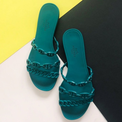 Hermes 2019 Ladies PVC Slipper - 에르메스 2019 여성용 PVC 슬리퍼 HERS0212,Size(225 - 250).그린