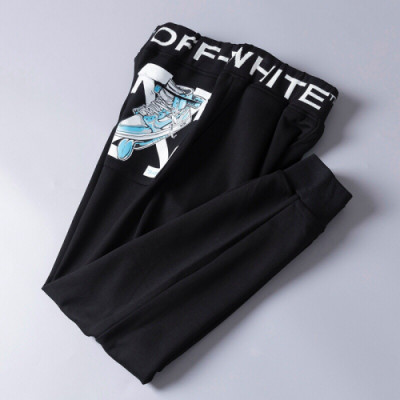 Off-White 2019 Mens Logo Cotton Trainning Pants - 오프화이트 2019 남성 로고 코튼 트레이닝 팬츠 Off0130x.Size(m - 2xl).블랙