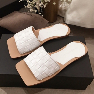 Bottega Veneta 2019 Ladies Leather Slipper - 보테가베네타 2019 여성용 레더 슬리퍼 BVS0058,Size(225 - 245).화이트