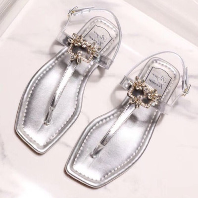 Roger Vivier 2019 Ladies Leather Sandal - 로저비비에 2019 여성용 레더 샌들 RVS0105.Size(225 - 245).실버