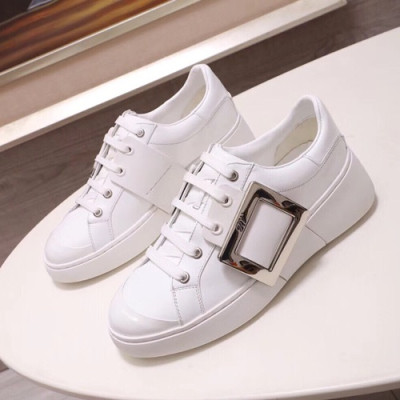 Roger Vivier 2019 Ladies Leather Sneakers - 로저비비에 2019 여성용 레더 스니커즈 ,RVS0111.Size(225 - 245).화이트