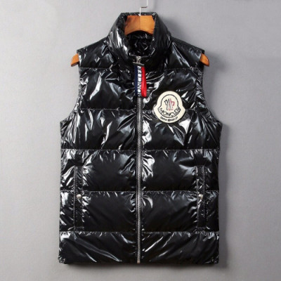 Moncler 2019 Mens Patch Logo Modern Down Padding Vest - 몽클레어 2019 남성 패치 로고 모던 다운 패딩조끼 Moc0680x.Size(m - 4xl).블랙