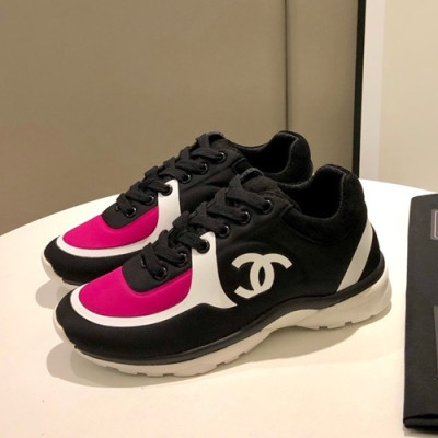 Chanel 2019 Mm / Wm Running Shoes - 샤넬 2019 남여공용 런닝슈즈 CHAS0388.Size(225 - 275).블랙+핫핑크