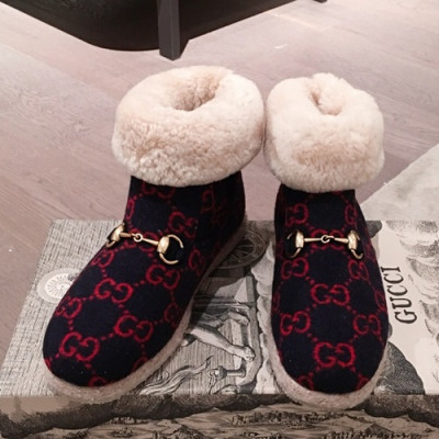 Gucci 2019 Mm / Wm Wool Boots - 구찌 2019 남여공용 울 부츠 GUCS0265.Size(225 - 270).네이비