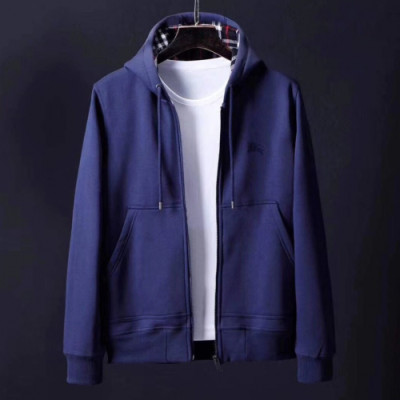 Burberry 2019 Mens Logo Casual Zip-up HoodT - 버버리 2019 남성 로고 캐쥬얼 집업 후드티 Bur1013x.Size(s - 2xl).블루