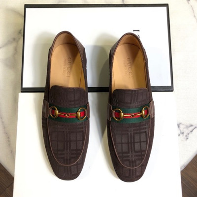 Gucci 2019 Mens Suede Loafer - 구찌 2019 남성용 스웨이드 로퍼 GUCS0279.Size(240 - 270).브라운