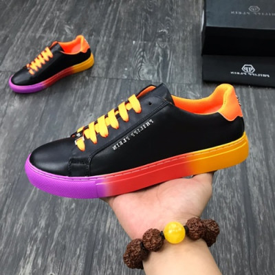 Philipp plein 2019 Mens Leather Sneakers  - 필립플레인 2019 남성용 레더 스니커즈 PPS0052,Size(240 - 275).블랙