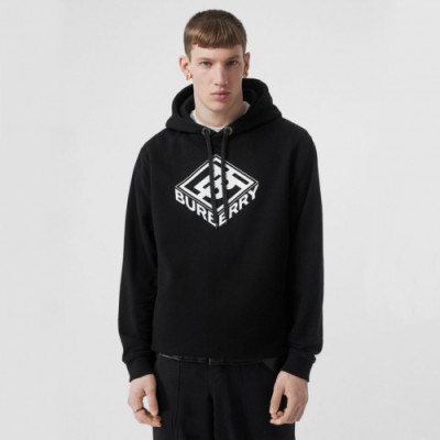 Burberry 2019 Mens Logo Casual HoodT - 버버리 2019 남성 로고 캐쥬얼 후드티 Bur1031x.Size(s - 2xl).블랙