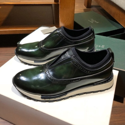 Berluti 2019 Mens Leather Sneakers -  벨루티 2019 남성용 레더 스니커즈 BERTS0024.Size(240 - 270).그린