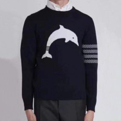 Thom Browne 2019 Mens Strap Crew-neck Sweater - 톰브라운 2019 남성 스트랩 크루넥 스웨터 Thom0207x.Size(s - xl).네이비