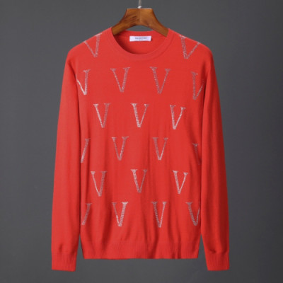 Valentino 2019 Mens Logo Wool sweater - 발렌티노 2019 남성 로고 울 스웨터 Val0238x.Size(s - 2xl).레드