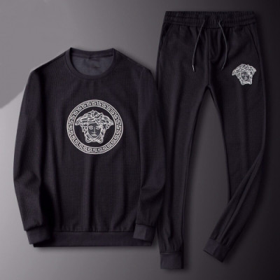 Versace 2019 Mens Logo Training Clothes&Pants - 베르사체 2019 남성 로고 트레이닝복&팬츠 Ver0270x.Size(m - 4xl).블랙