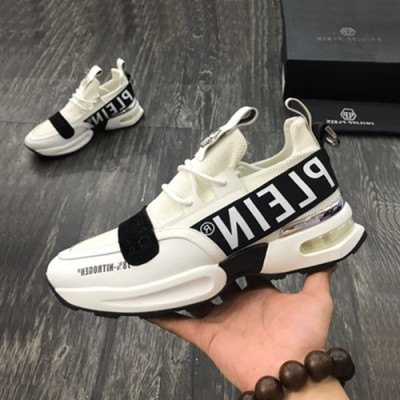 Philipp plein 2019 Mens Leather Sneakers  - 필립플레인 2019 남성용 레더 스니커즈 PPS0082,Size(240 - 275).화이트