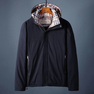 Burberry 2019 Mens Casual Hood Padding Jacket - 버버리 2019 남성 캐쥬얼 후드 패딩자켓 Bur01054x.Size(m - 3xl).블랙