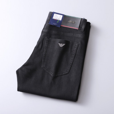 Armani 2019 Mens Business Logo Denim Pants - 알마니 2019 남성 비지니스 로고 데님 팬츠 Arm0255x.Size(29 - 42).블랙