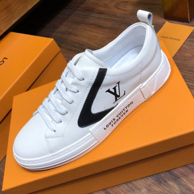 Louis vuitton 2019 Mens Leather Sneakers  - 루이비통 2019 남성용 레더 스니커즈 LOUS0254,Size(240 - 270).화이트