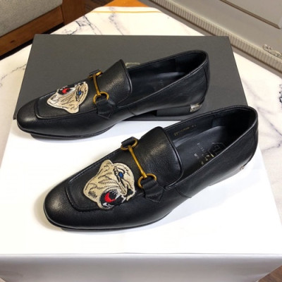 Philipp plein 2019 Mens Leather Loafer - 필립플레인 2019 남성용 레더 로퍼 PPS0090,Size(240 - 270).블랙