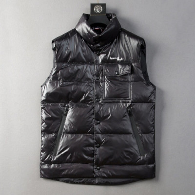 Moncler 2019 Mens Patch Logo Modern Down Padding Vest - 몽클레어 2019 남성 패치 로고 모던 다운 패딩조끼 Moc0725x.Size(m - 3xl).블랙