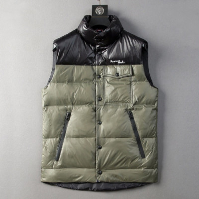 Moncler 2019 Mens Patch Logo Modern Down Padding Vest - 몽클레어 2019 남성 패치 로고 모던 다운 패딩조끼 Moc0728x.Size(m - 3xl).올리브