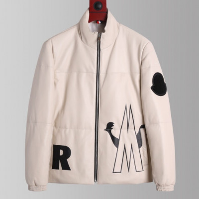 Moncler 2019 Womens Patch Logo Modern Leather Down Padding - 몽클레어 2019 여성 패치 로고 모던 레더 다운패딩 Moc0757x.Size(m - 3xl).크림