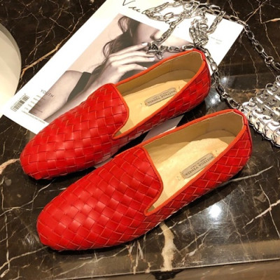 Bottega Veneta 2019 Ladies Leather Loafer - 보테가베네타 2019 여성용 레더 로퍼 BVS0069,Size(225 - 250).레드