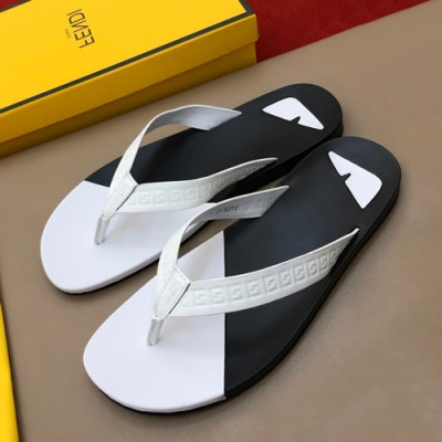 Fendi 2019 Mens Slipper - 펜디 2019 남성용 슬리퍼 FENS0149.Size(240 - 275).화이트