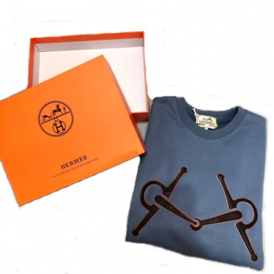 Hermes Mens Cotton Tshirts - 에르메스 남성 코튼 맨투맨 Her315x