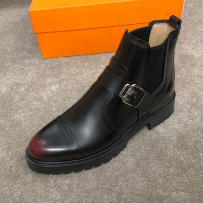 Hermes 2019 Mens Leather Boots - 에르메스 2019 남성용 레더 부츠 HERS0237.Size(245 - 270).블랙